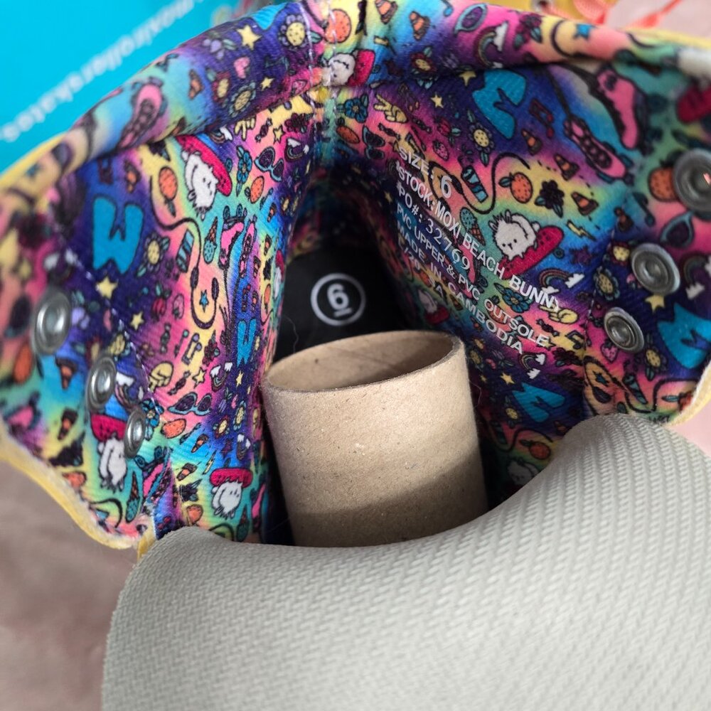 Moxi Beach Bunny Roller Quad Skates women’s size 6 - Picture 5 of 8